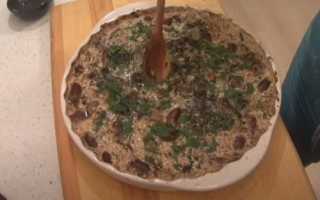 Тушеная картошка с куриными сердечками и свежей зеленью
