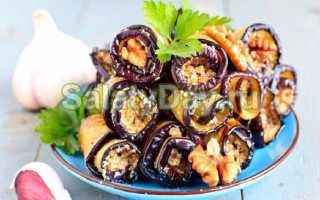 Баклажаны с орехами и чесноком по-грузински: рецепт приготовления